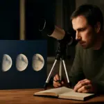 Fasi lunari e osservazione: come cambia la visibilità dei crateri a seconda della notte?