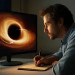Cosa accade in un buco nero supermassiccio? Scopri il movimento invisibile della materia